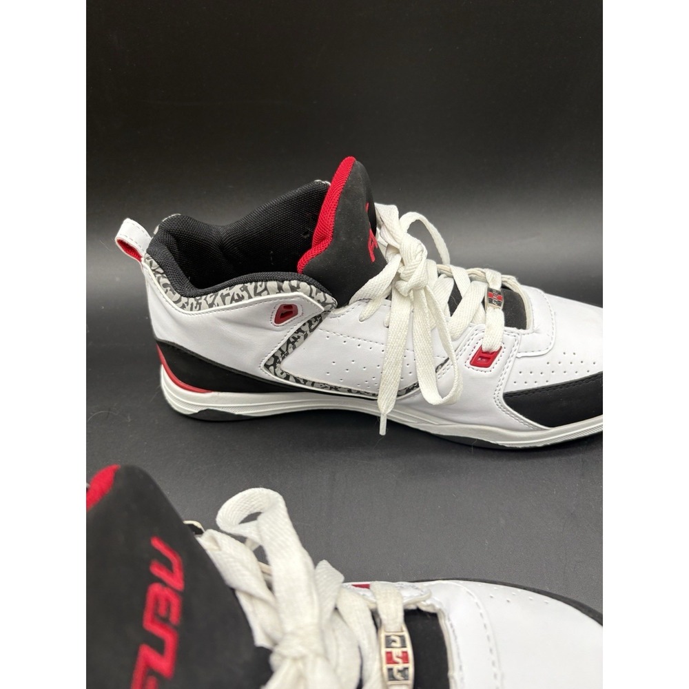 FUBU Men's White Black Red Mid Top Sneakers Sz 10.5 Vintage Y2K 90s Style NOS - Picture 7 of 16
